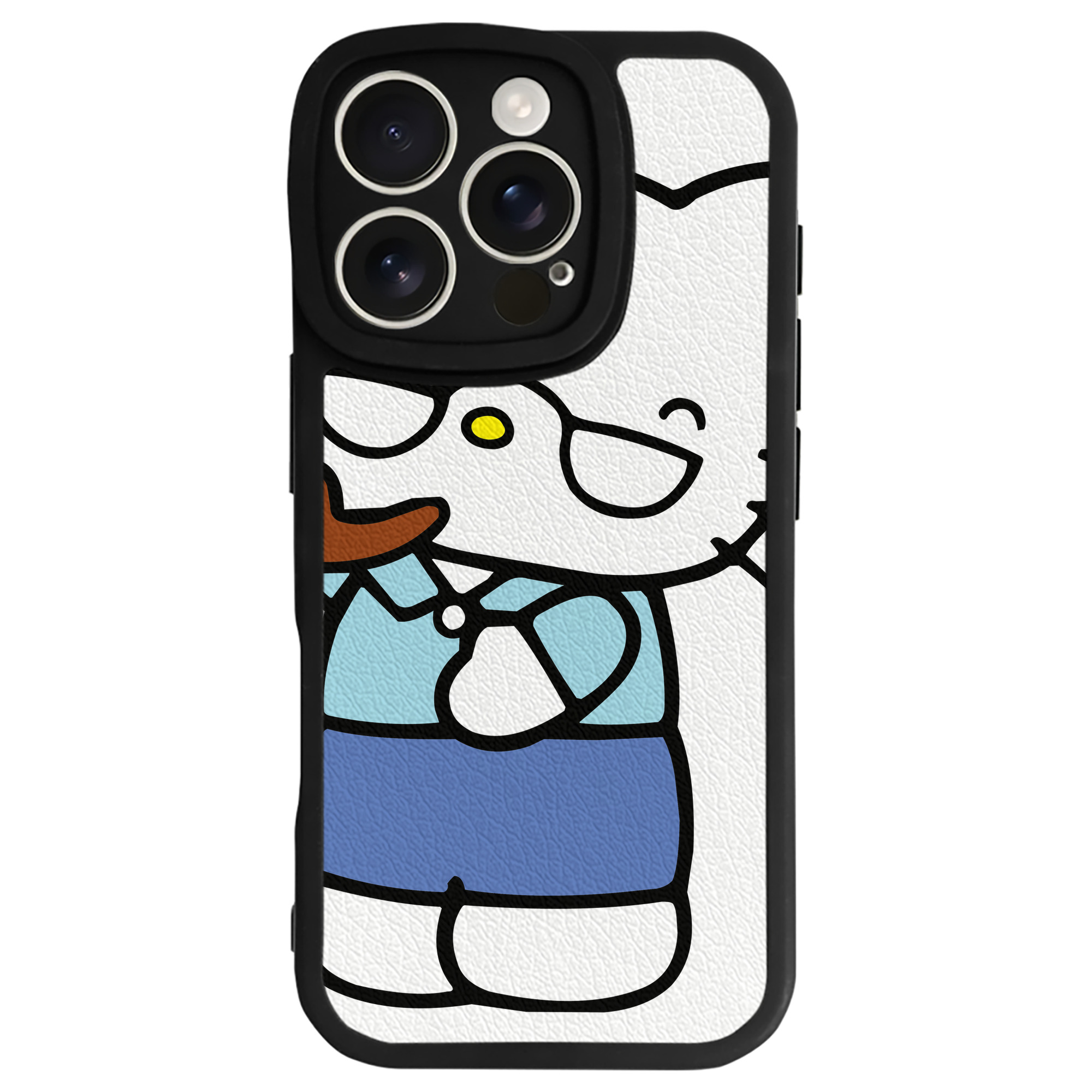 （画像用） Hello Kitty ハローキティ 【iPhone 16シリーズ対応】シリコンスマホケース（レザー調） 材質：シリコン